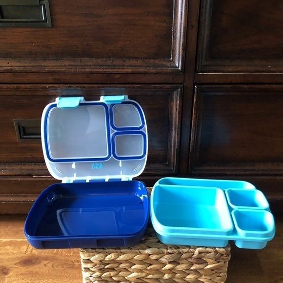 Blue & teal bento box with snap lid - Picture 5 of 8